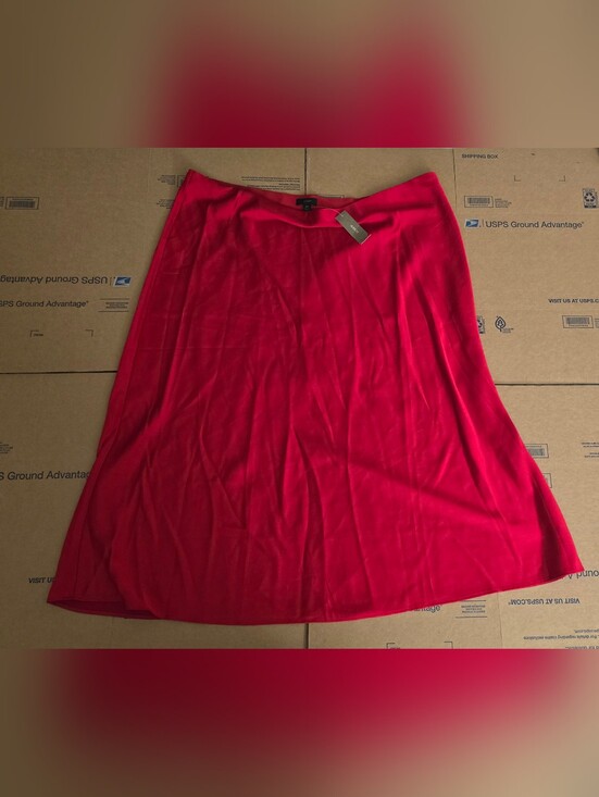 J. Crew Dresses & Skirts - J. Crew Gwyneth slip skirt, Red, Size 2X NWT